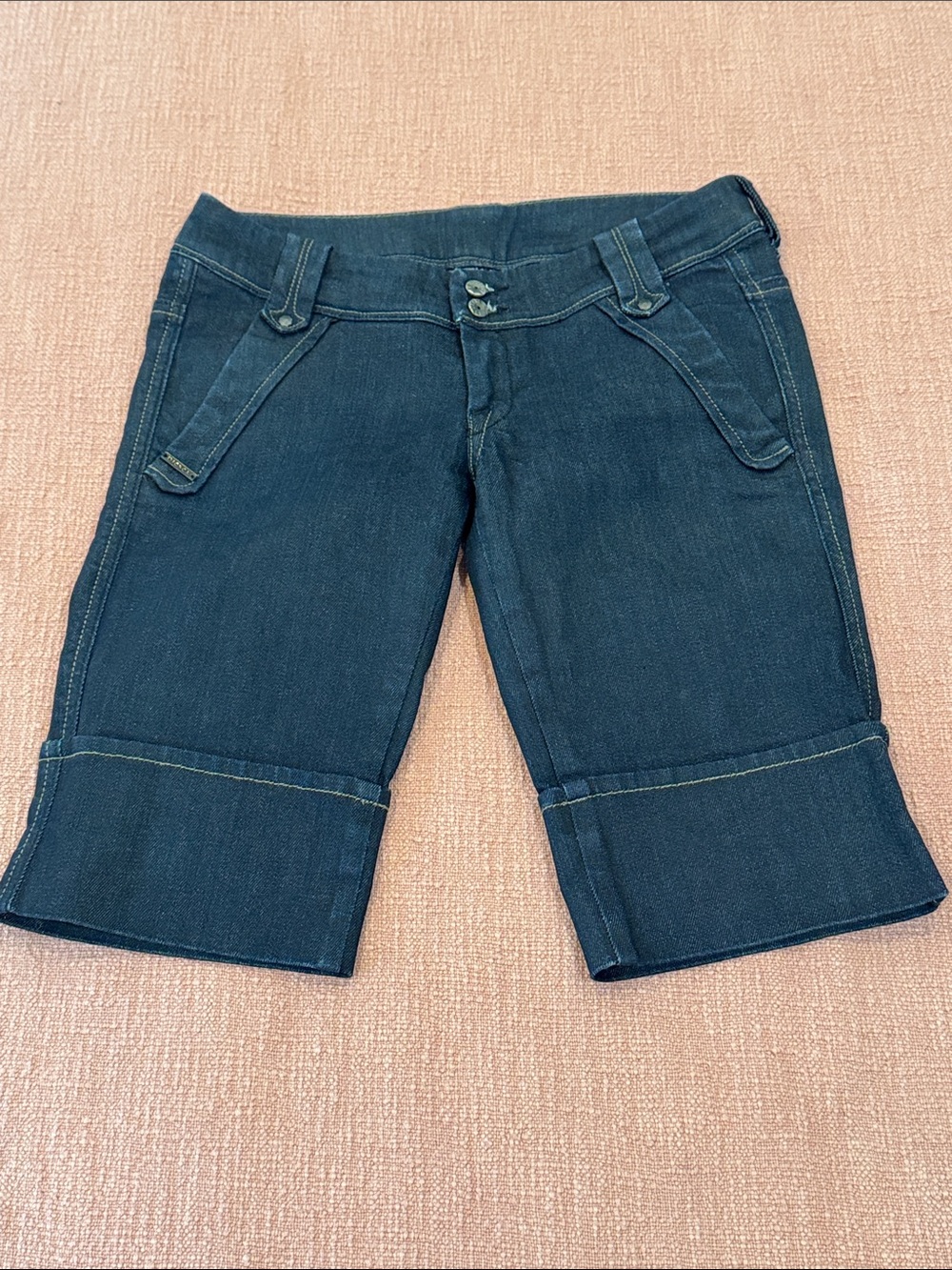 Diesel W29L Women’s Dark Indigo Denim Bermuda Shorts